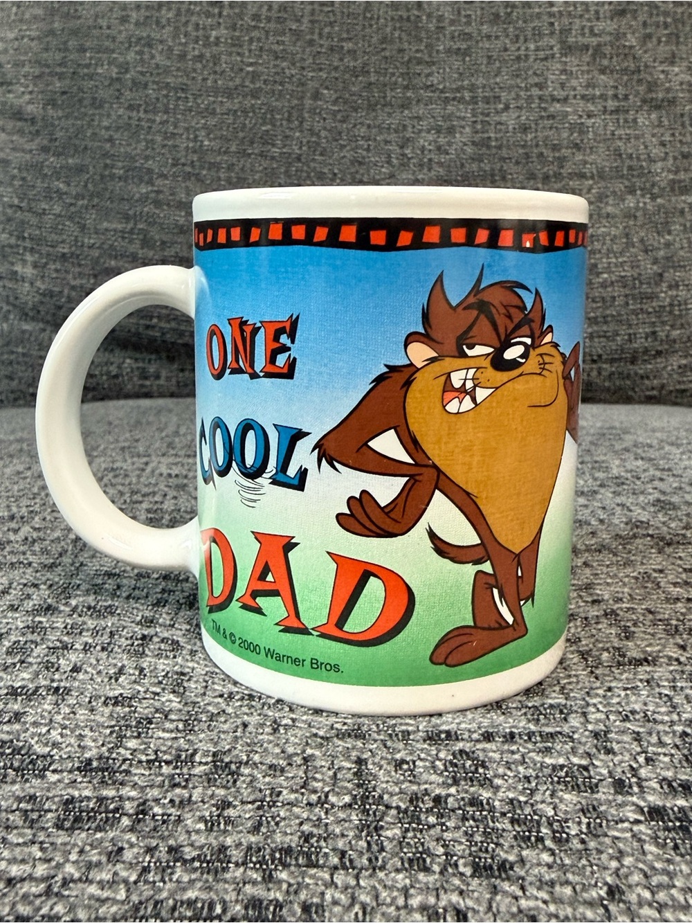 Warner Bros. Mug with Red Apple and Yellow Accent